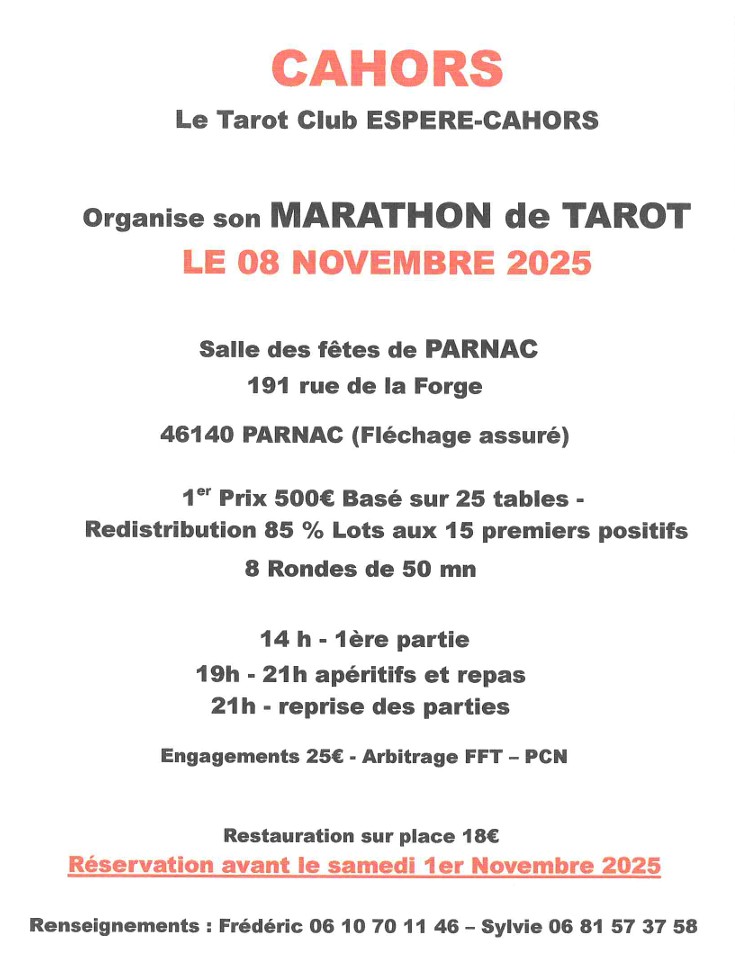 Affiche Marathon Cahors 2025