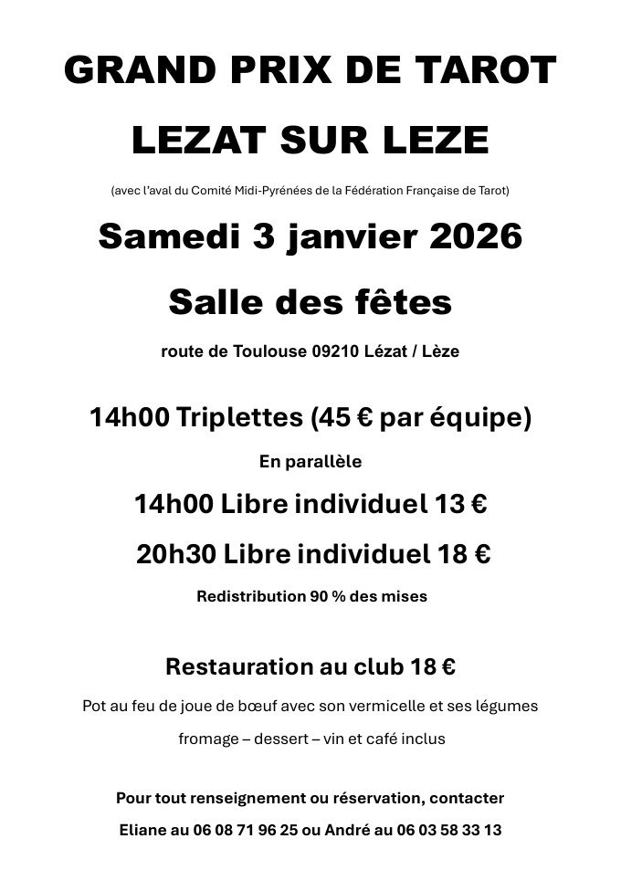 Affiche GP Lezat 2026