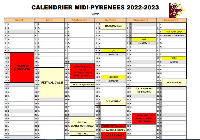calendrier provisoire 2022 2023 1re page
