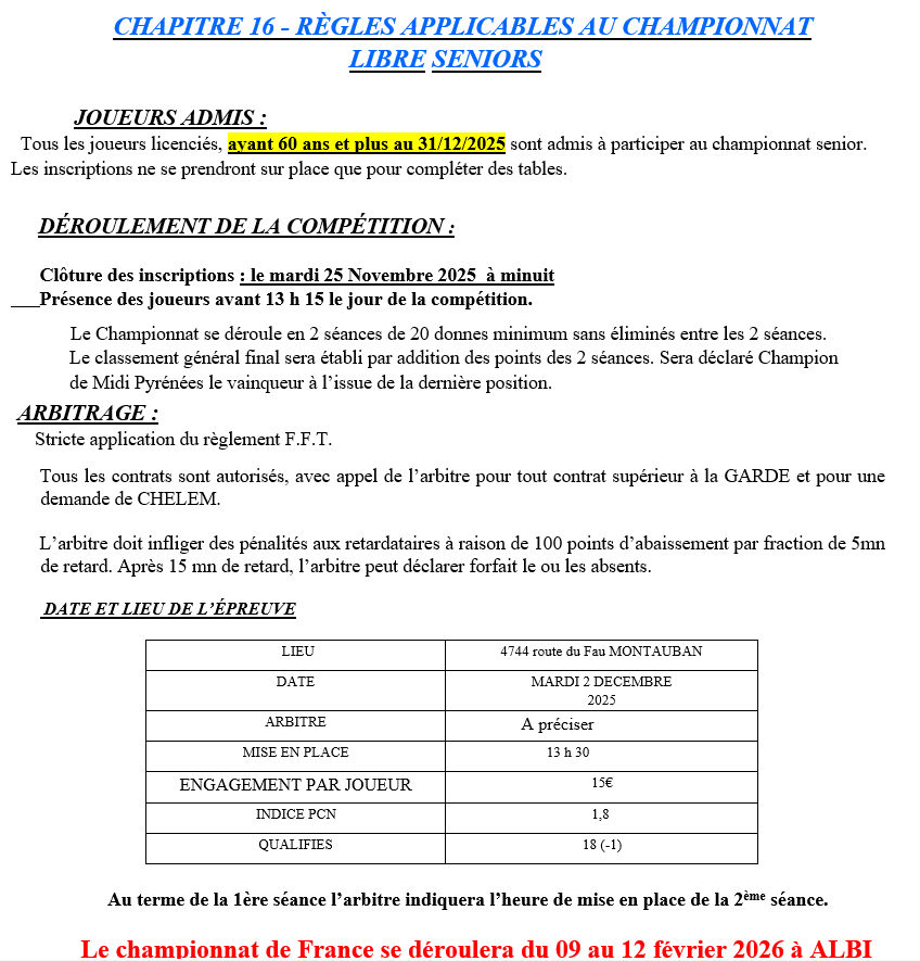 chapitre 16 libre seniors 2025 2026