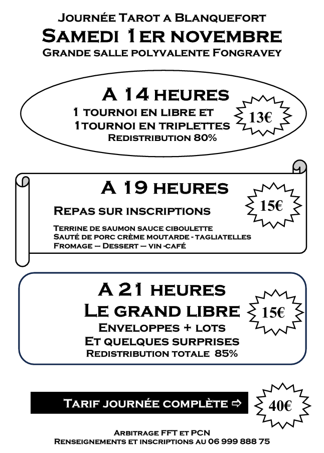 Affiche tarot Fongravey nov