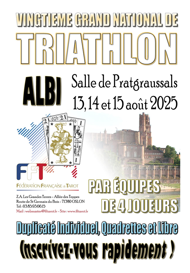 Affiche Triathlon Albi 2025