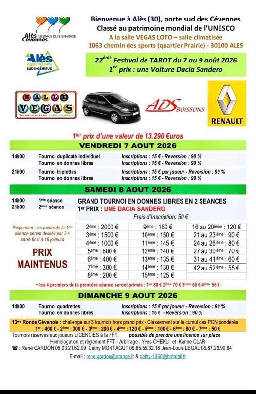 Festival Ales aout 2026